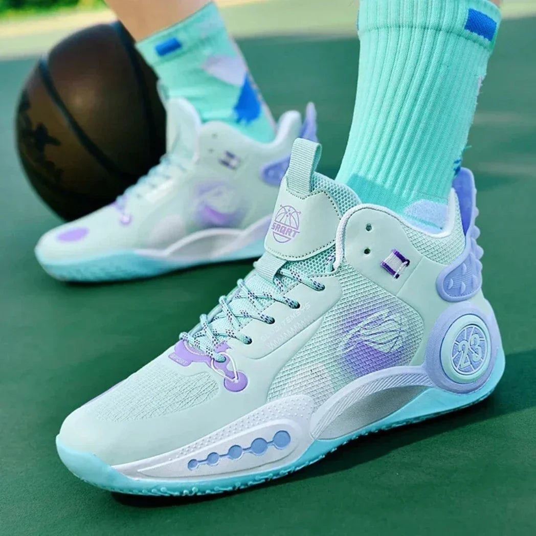 BF - Tênis De Vôlei e Basquete SprintFlow  + Meias de Brinde-Verde