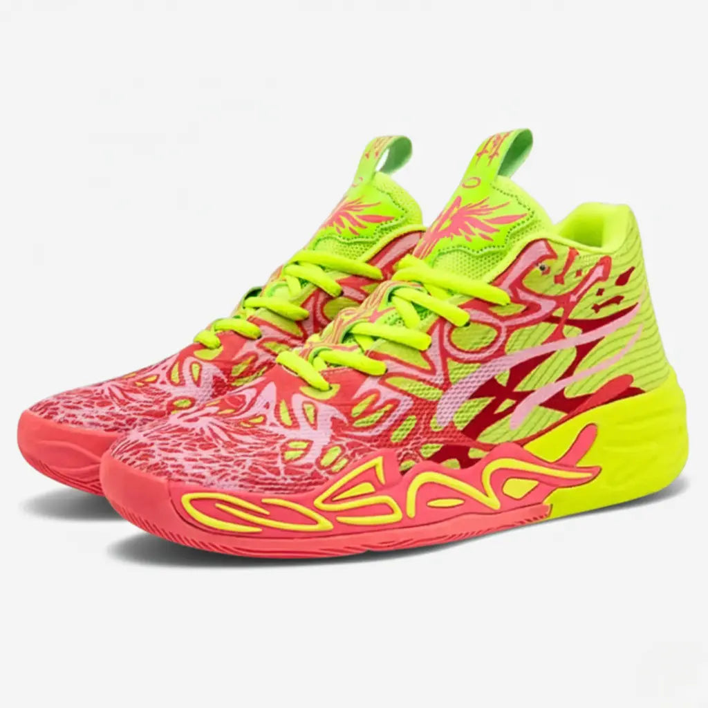 Tênis de Vôlei Impact Blaze - Design moderno-Vermelho/Amarelo
