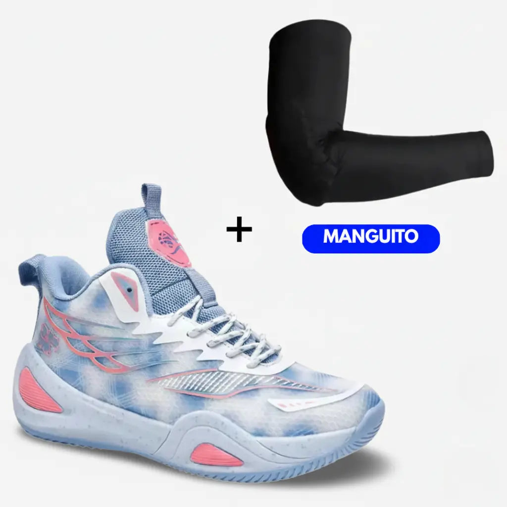 KIT Tênis de Vôlei DunkX + Manguito-Azul