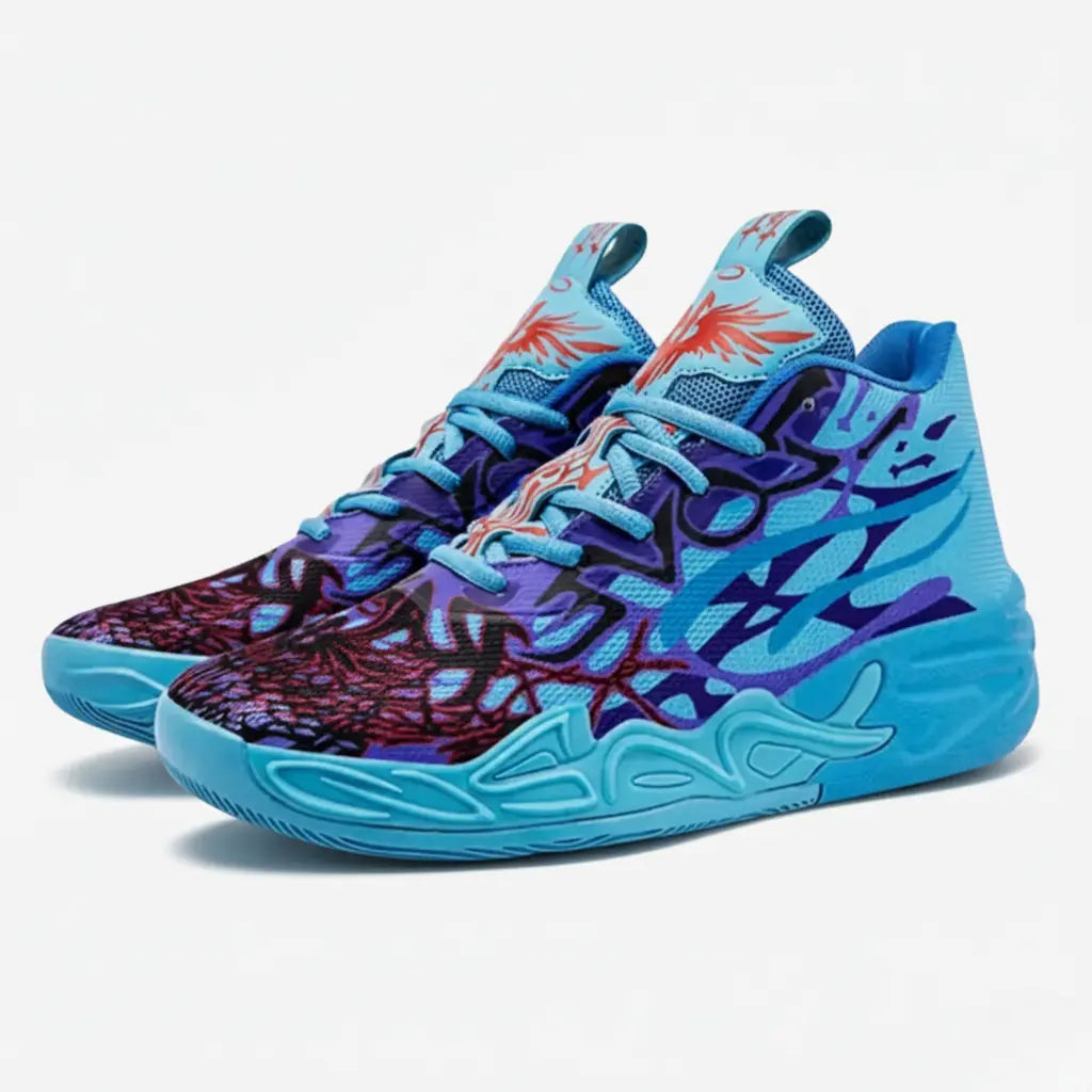 Tênis de Vôlei Impact Blaze - Design moderno- Azul/Roxo