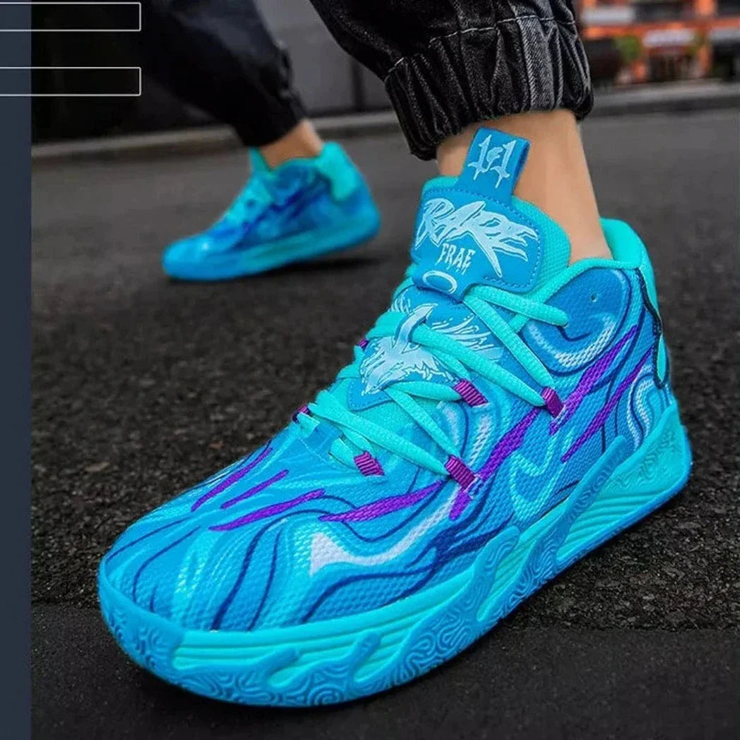 KIT Tênis de Vôlei AeroDunk + Joelheira + Meia + Manguito-Azul Bebê