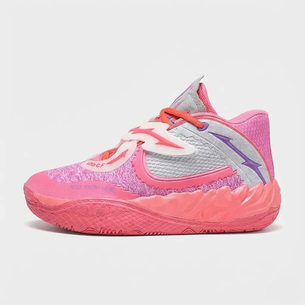Tênis de Basquete Creed Pro -  Alto Desempenho Antiderrapante- Rosa