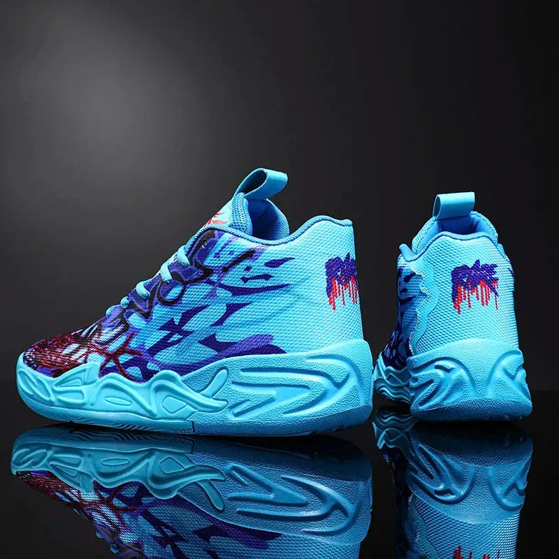 KIT Tênis de Vôlei Impact Blaze + Meias Grátis-Azul/Roxo