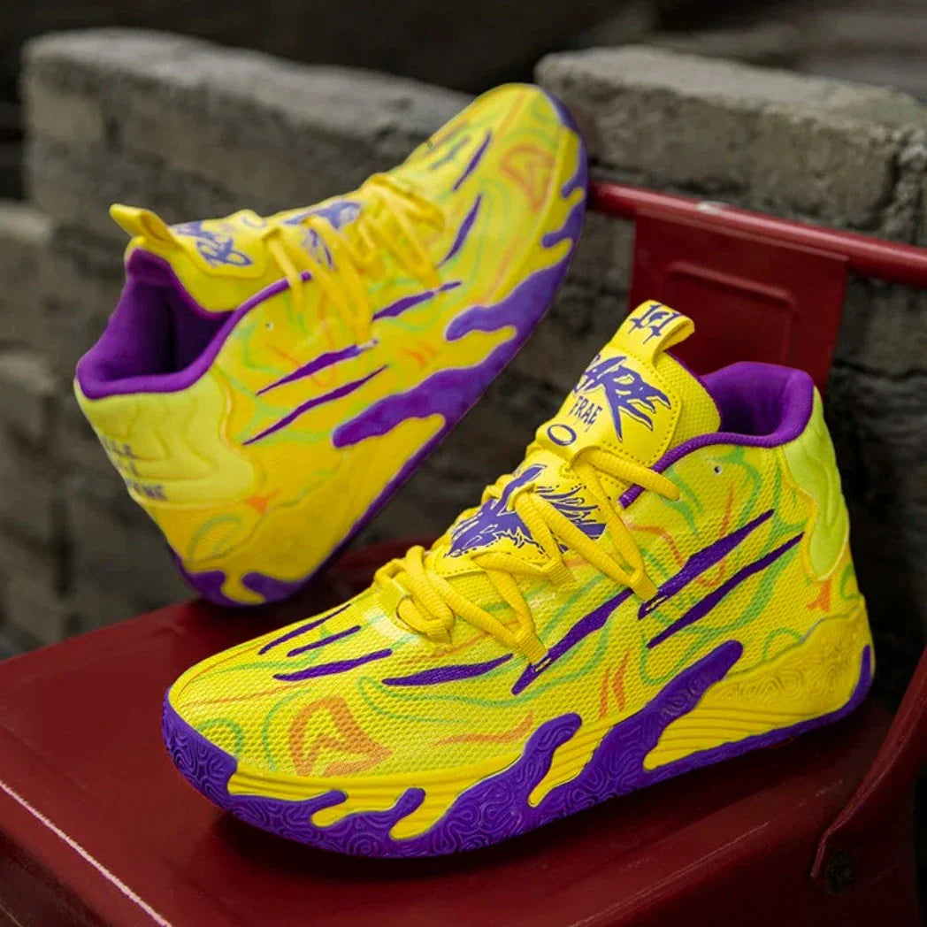 KIT Tênis de Vôlei AeroDunk + Joelheira + Meia + Manguito-Amarelo